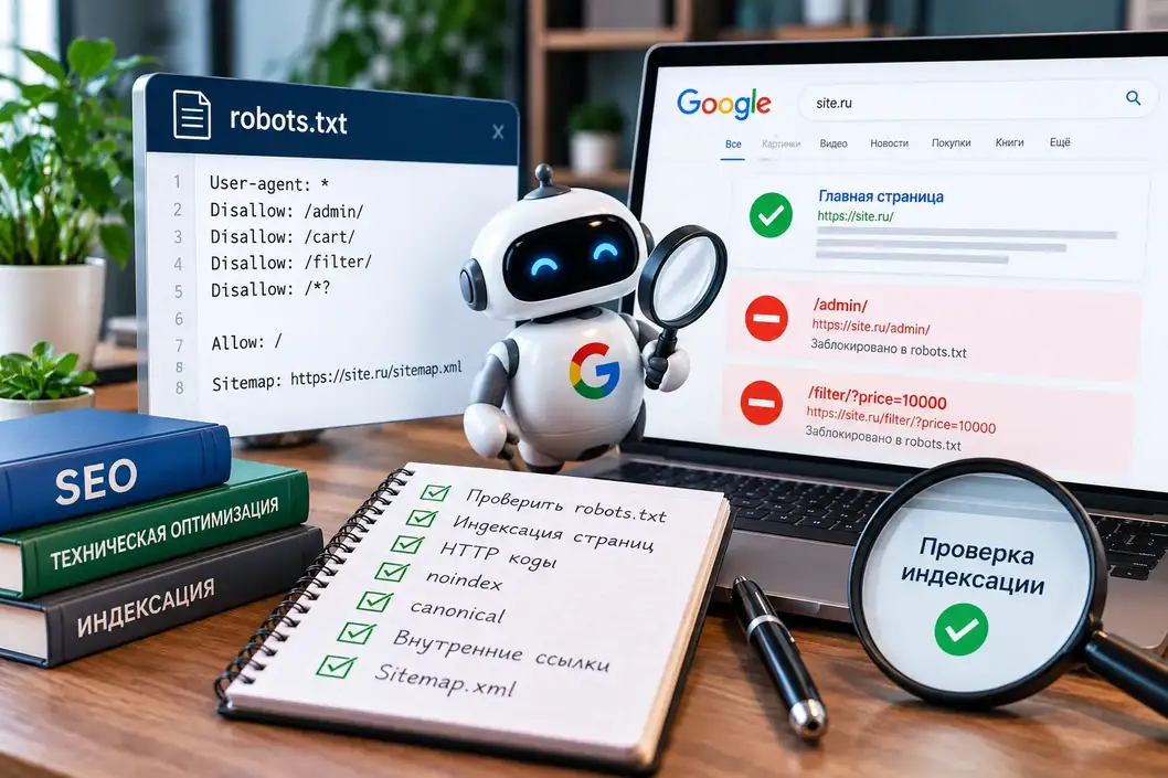 Ошибки robots.txt, из-за которых страницы не индексируются в Google